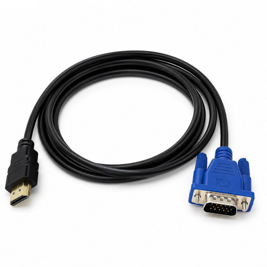 Καλώδιο Noozy HDMI σε VGA 1080p Μαύρο 1.5μ 52414