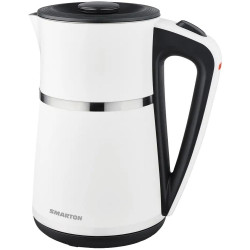 Βραστήρας Smarton WK 620 1.7lt 2200W με Διπλό Τοίχωμα Διακόπτη On/Off και Προστασία Υπερθέρμανσης Ασπρόμαυρος 52501
