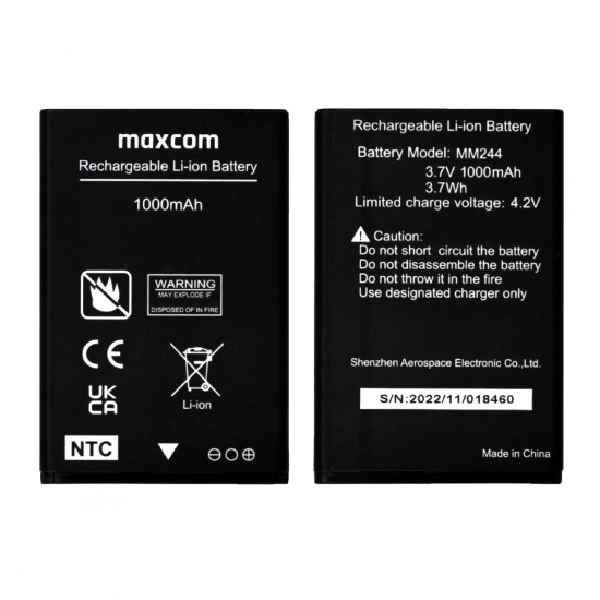 Μπαταρία Maxcom για MM244 Original 3.7V 1000mAh 46373