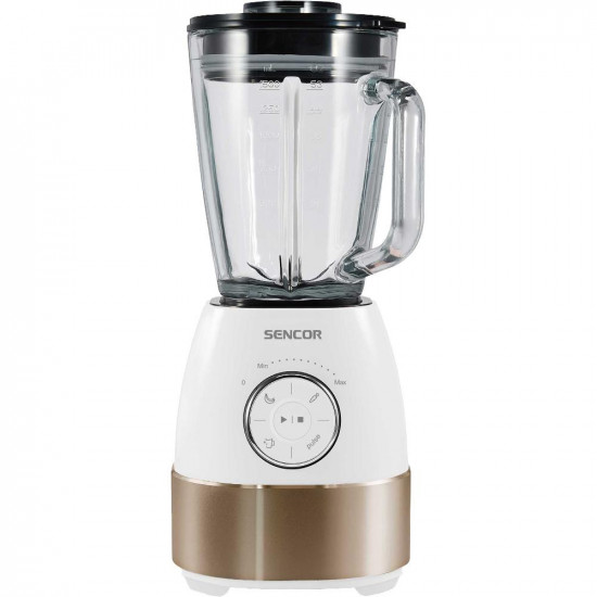 Μπλέντερ Sencor SBL 5870GD 1.5lt 1800W με Λεπίδες Τιτανίου 4 Προγράμματα Λειτουργίας και Επιλογέα Ταχύτητας Λευκό Χρυσό 52703
