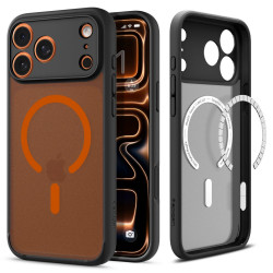 Θήκη Spigen Ultra Hybrid Magsafe για iPhone Apple 17 Pro Max Ημιδιάφανο Μαύρο-Πορτοκαλί 51774