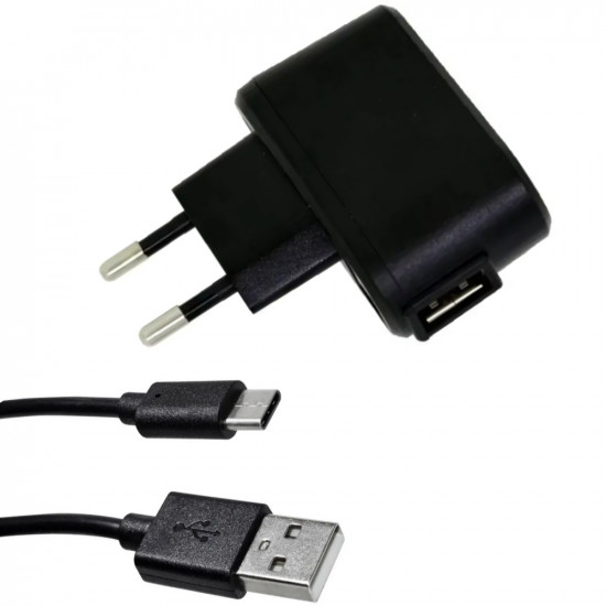 Φορτιστής Ταξιδίου Energizer με USB-A 2.5W Μαύρος με Καλωδιο USB-C 52750