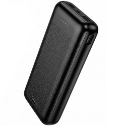 Power Bank Hoco J153A Stability 10W 20000mAh 2xUSB-A 1xUSB-C 1xMicroUSB και LED Ένδειξη Μπαταρίας Μαύρο 52326