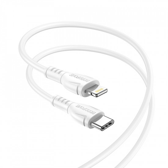 Καλώδιο σύνδεσης Borofone BX51 Triumph USB-C σε Lightning 12W 2.4A Λευκό 1m 41068