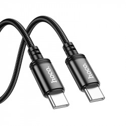 Καλώδιο Σύνδεσης Hoco X89 Wind USB-C σε USB-C 60W Braided Μαύρο 2m 46210