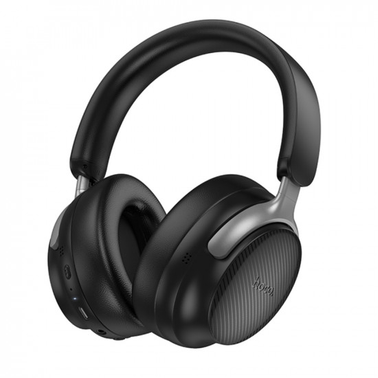 Wireless Ακουστικά Stereo Hoco W53 Plus Tone ANC Hi-Fi v5.4 800mAh με AUX TF Μαύρα 52275