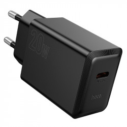 Φορτιστής Ταξιδίου Hoco N68 Nuevo με 1 Εξόδο Φόρτισης USB-C PD20W 5V 3.0A Μαύρος 46786