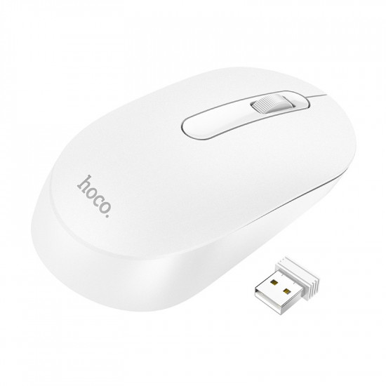 Wireless Ποντίκι Hoco GM14 Platinum Business Wireless Mouse με 3 Πλήκτρα DPI 1200 Λευκό 40364