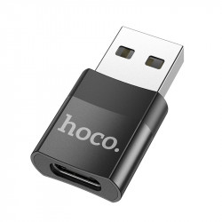 Αντάπτορας Hoco UA17 USB 3.0 σε USB-C με Λειτουργία OTG και Δυνατότητα Φόρτισης 2A/3A 60W Μαύρο 35898