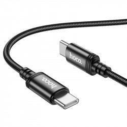 Καλώδιο Hoco X89 Wind USB-C σε USB-C 60W Braided Μαύρο 1m 46576