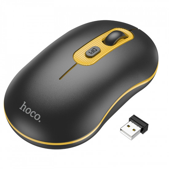 Ασύρματο Ποντίκι Hoco GM21 Platinum 1600dpi 2.4GHz Μαύρο 39128