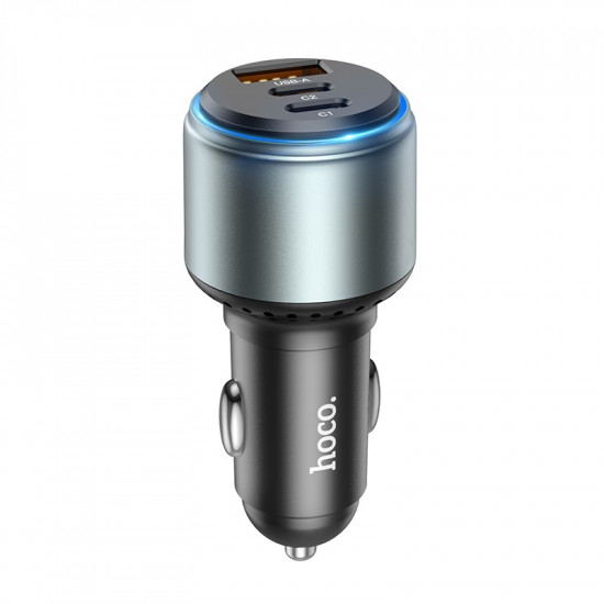 Φορτιστής Αυτοκινήτου Hoco NZ9 Galloper 95W 2xUSB-C PD65W PD30W and USB QC 18W Μαύρο 40324