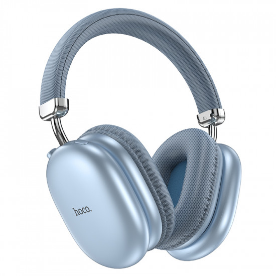 Wireless Ακουστικά Stereo Hoco W35 Max Joy v5.3 800mAh με υποδοχή Micro SD και AUX Μπλε 46213