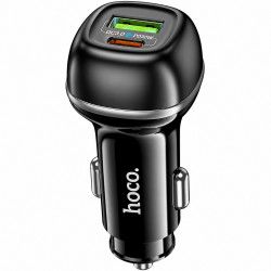 Φορτιστής Αυτοκινήτου Hoco Z58A Rank 48W 1xUSB-A 1xUSB-C PD QC3.0 Fast Charge Μαύρος 52421