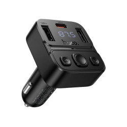 Bluetooth FM Transmitter Hoco E87 Delta 35W με 2xUSB-A και 1xUSB-C PD20W BT5.4 Υποστηρίζει Αναπαραγωγή Μουσικής απο USB και Απάντηση Κλήσεων 47744