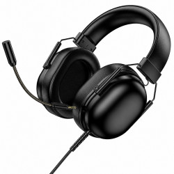 Ακουστικά Ενσύρματα Gaming Hoco W113 Dynamic Surround Stereo USB7.1 με Αποσπώμενο Μικρόφωνο Καλώδιο USB-A 2m Μαύρα 52273
