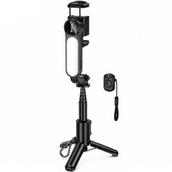 Gimbal Τρίποδο Hoco K90 Feliz Mini για Συσκευές 4.5- 7 με Φωτισμό και Τηλεχειρισμό Μαύρο 52424