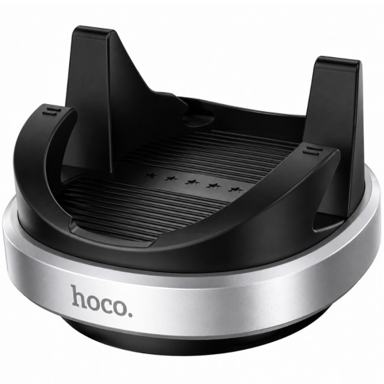 Βάση Στήριξης Αυτοκινήτου Hoco H100 Gentle για Στήριξη σε Ταμπλό 360° Περιστροφή για Συσκευές 4.5-7 Μαύρη 52314