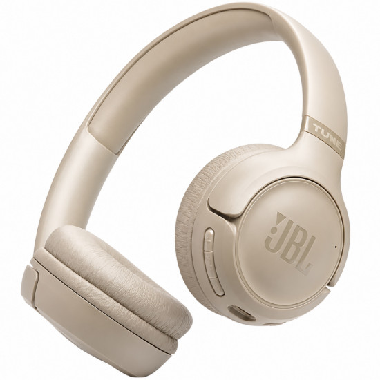 Bluetooth Stereo Ακουστικά JBL Tune 530BT On-ear με Pure Bass 2-Mic BT6.0 και έως 76h Playtime Μπεζ 52767