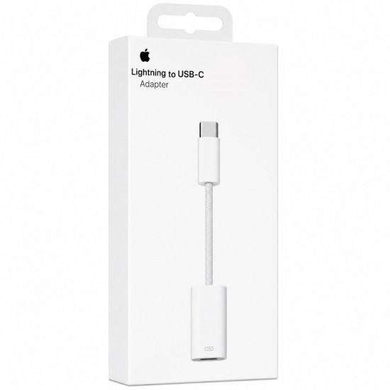 Αντάπτορας Apple Lightning σε USB-C MUQX3ZM/A Braided Λευκός 52766