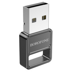 Αντάπτορας Wireless Borofone DH8 USB Bluetooth v5.1 Απόσταση 10m Ταχύτητα 3.0Mbps Μαύρος 52286