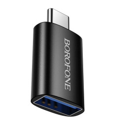 Αντάπτορας Borofone BV26C USB-A σε USB-C USB3.0 Μαύρος 52285
