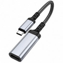 Αντάπτορας Hoco UA43A USB-C σε HDMI 4K 30Hz Braided Μαύρος 20cm 52345