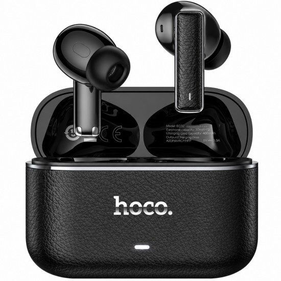 Wireless Hands Free Hoco EQ35 Rhyme TWS ANC ENC Six Mic Noise Reduction v5.4 400mAh 7h Ομιλίας Μαύρα 52299