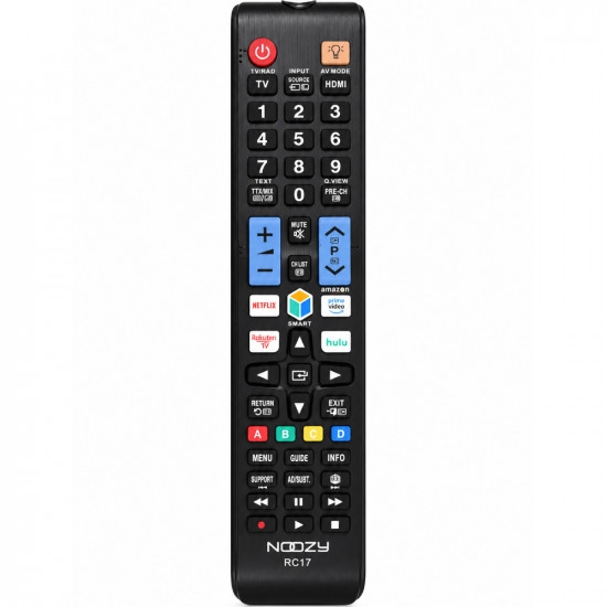 Τηλεχειριστήριο Noozy RC17 για Τηλεοράσεις Samsung, LG Άμεσης Αντικατάστασης χωρίς Προγραμματισμό με Φωτιζόμενο Πληκτρολόγιο 51109