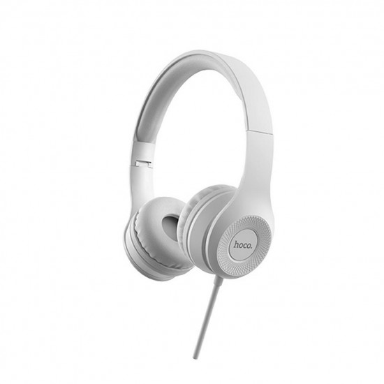 Ακουστικά Stereo Hoco W21 Graceful Charm 3.5mm με Μικρόφωνο Γκρι 25868
