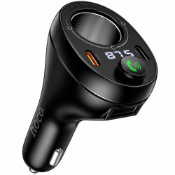 Bluetooth FM Transmitter Hoco E88 Star 120W με 1xUSB-A 2xUSB-C PD20W QC3.0 BT v5.4 με Υποδοχή Αναπτήρα Μαύρο 52289