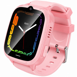 Kids Smartwatch Hoco Y106 4G 730mAh 1.83” LCD GPS Κάμερα με Δυνατότητα Κλήσεων και Μηνυμάτων IPX7 Ροζ 52360