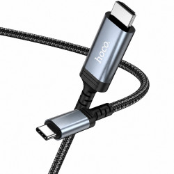Καλώδιο Hoco UA43 USB-C σε HDMI 4K 30Hz Braided Μαύρο 1.8m 52344
