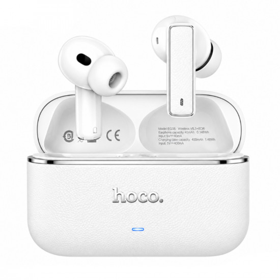 Wireless Hands Free Hoco EQ35 Rhyme TWS ANC ENC Six Mic Noise Reduction v5.4 400mAh 7h Ομιλίας Λευκά 52300
