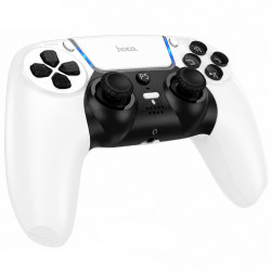 Gamepad Hoco GA32 Dragon RGB 600mAh BT v5.1 Dual Motor Δόνηση Θύρα AUX και Κουμπί Mute Συμβατό με PS5 Λευκό 52305