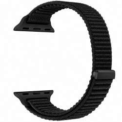 Watchband Hoco WA41 Parkour Series 38/40/41/42 mm Nylon Strap για Apple Watch series 1/2/3/4/5/6/7/8/9/SE/SE2 Μαύρο 52450
