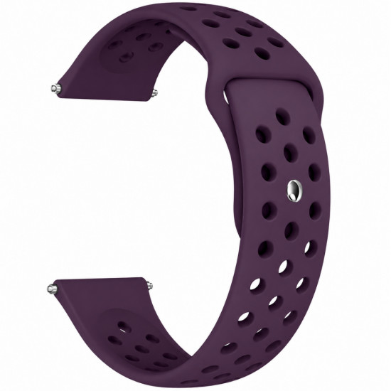 Watchband Hoco WH25 Flexible Series για Samsung Huawei Xiaomi Vivo OPPO κα 22mm Universal Μωβ Silicon Strap 52435