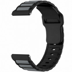 Watchband Hoco WH27 Flexible Series Silicon Strap για Samsung Huawei Xiaomi Vivo OPPO κα 22mm Universal Μαύρο-Γκρι 52267