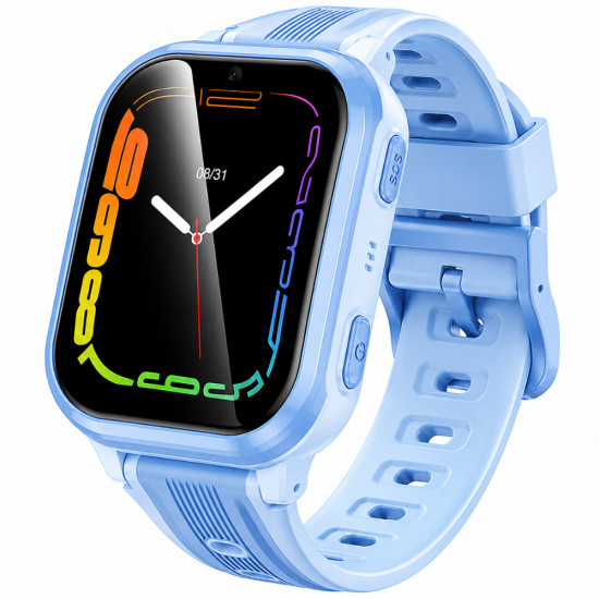Kids Smartwatch Hoco Y108 4G 730mAh 1.69” LCD με GPS IPX7 και Δυνατότητα Κλήσεων Μπλε 52416