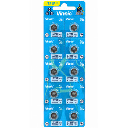 Buttoncell Vinnic G11 / AG11 / L721 / LR58 / 361 / SR721 / SR58 / LR721 Τεμ. 10 με Διάτρητη Συσκευασία 52719