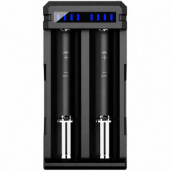 Φορτιστής Μπαταριών Βιομηχανικού Τύπου Xtar SC2 USB-C για 18650 18700 20700 21700 22650 25500 26650 52804