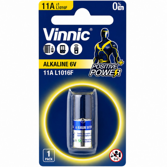 Μπαταρία Αλκαλική Vinnic 11A MN11 L1016F 6V Τεμ. 1 52812