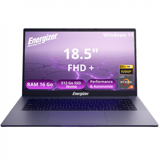 Φορητός Υπολογιστής Energizer EnergyBook 18.5 AMD Ryzen 5 16GB/512GB SSD Windows 11 Grey 51471
