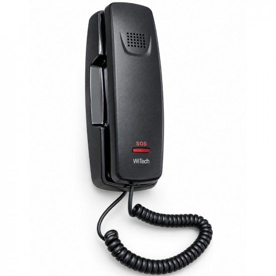 Σταθερό Ψηφιακό Τηλέφωνο WiTech WT-5001BLK Μαύρομε πλήκτρο SOS και 10 Μνήμες 52907