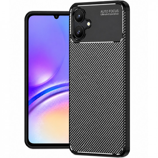 Θήκη Ancus AutoFocus Carbon Fiber για Samsung Galaxy A06 4G A06 5G Μαύρη 52678