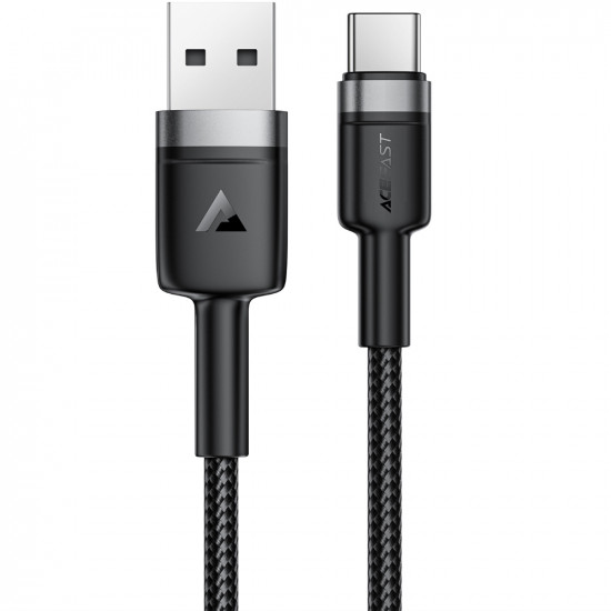 Καλώδιο Acefast C22-04 USB-A σε USB-C 18W 3A Braided Μαύρο 1.2m 52962