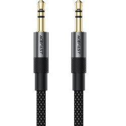 Καλώδιο σύνδεσης Ήχου Acefast J10 3.5mm Αρσενικό σε 3.5mm Αρσενικό Braided Μαύρο 1m 52944