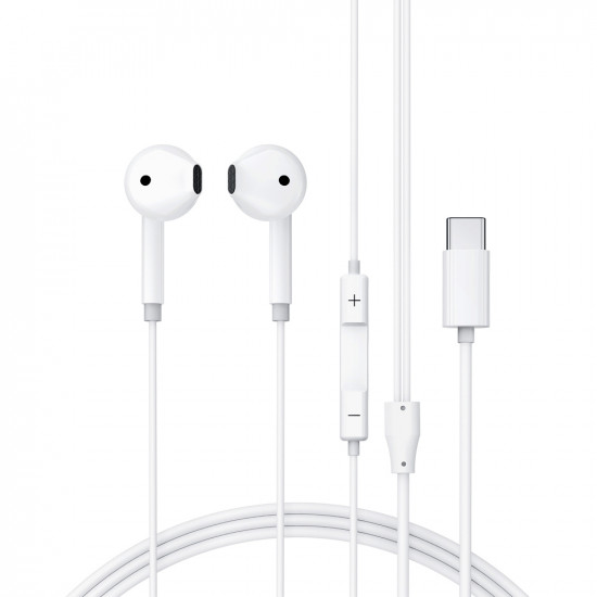 Hands Free Acefast L13 Earphones Stereo USB-C με Μικρόφωνο Λευκά 1.2m 52968