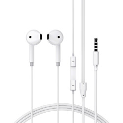 Hands Free Acefast L14 Earphones Stereo 3.5mm με Μικρόφωνο Λευκά 1.2m 52967