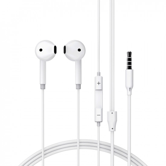 Hands Free Acefast L14 Earphones Stereo 3.5mm με Μικρόφωνο Λευκά 1.2m 52967